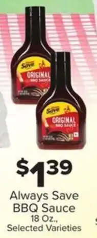 IGA Always Save BBQ Sauce offer