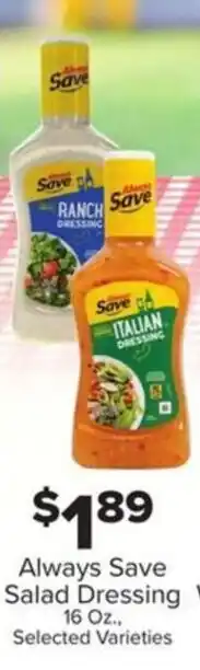 IGA Always Save Always Save Salad Dressing offer