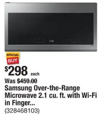The Home Depot Samsung Over-the-Range Microwave offer