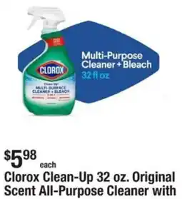 The Home Depot Clorox Clean-Up 32 oz. Original Scent All-Purpose Cleaner offer
