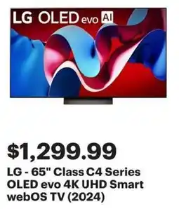 Best Buy LG-65 Class C4 Series OLED evo 4K UHD Smart webOS TV offer