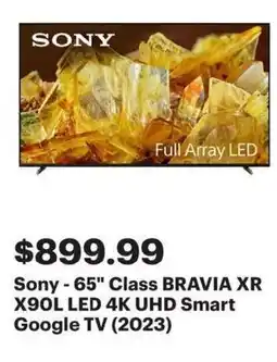 Best Buy Sony 65 Class BRAVIA XR X90L LED 4K UHD Smart Google TV offer