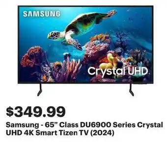 Best Buy Samsung 65 Class DU6900 Series Crystal UHD 4K Smart Tizen TV offer