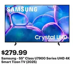 Best Buy Samsung 55 Class U7900 Series UHD 4K Smart Tizen TV offer