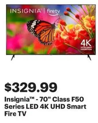 Best Buy Insignia 70 Class F50 Series LED 4K UHD Smart Fire TV offer