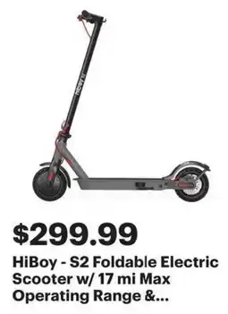 Best Buy HiBoy S2 Foldable Electric Scooter offer