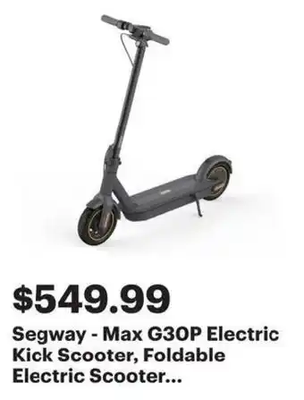 Best Buy Segway Max G3OP Electric offer