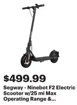 Best Buy Segway Ninebot F2 Electric Scooter offer