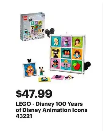 Best Buy Lego disney 100 years of disney animation icons offer