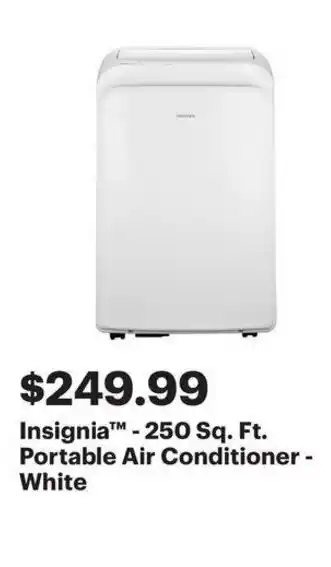 Best Buy Insignia 250 sq. ft. portable air conditioner - white offer