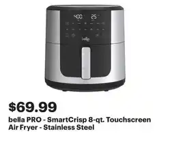 Best Buy Bella pro smartcrisp 8-qt touchscreen air fryer stainless steel offer