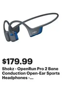 Best Buy Shokz openrun pro 2 bone conduction open ear sports headphones offer