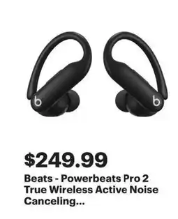 Best Buy Beats powerbeats pro 2 true wireless active noise canceling offer