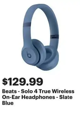Best Buy Beats solo 4 true wireless on-ear headphones offer