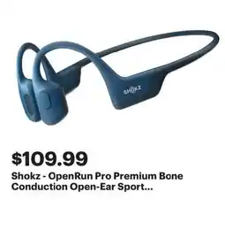 Best Buy Shokz openrun pro premium bone conduction open ear sport offer