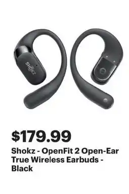Best Buy Shokz openfit 2 open ear offer