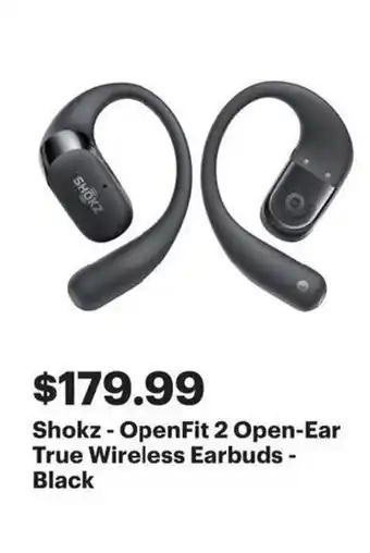 Best Buy Shokz openfit 2 open ear offer