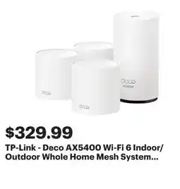 Best Buy Tp-link deco ax5400 wifi 6 indoor outdoor whole home mesh system offer