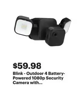 Best Buy Blink outdoor 4 battery powered 1080p security camera with offer