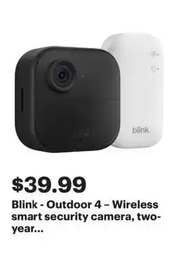 Best Buy Blink outdoor 4 wireless smart security camera offer