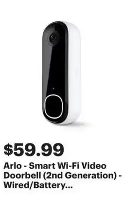 Best Buy Arlo smart wi fi video doorbell offer