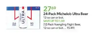 Publix 24-pack michelob ultra beer offer