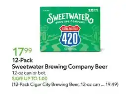 Publix 12 pack sweetwater brewing company beer offer