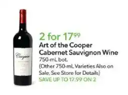 Publix Art of the cooper cabernet sauvignon wine offer