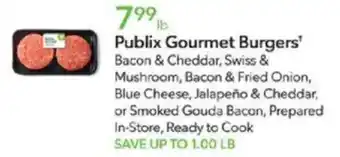 Publix Publix gourmet burgers offer