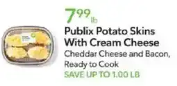 Publix Publix potato skins with cream cheese offer