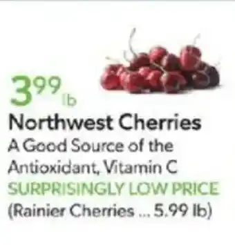 Publix Northwest cherries offer