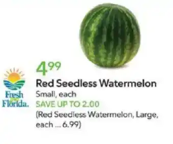 Publix Red seedless watermelon offer