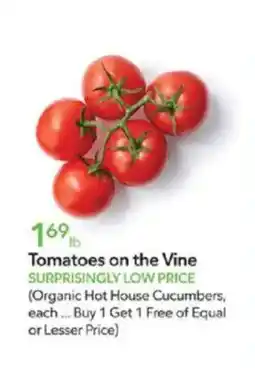 Publix Tomatoes on the vine offer