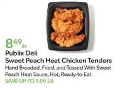 Publix Publix deli sweet peach heat chicken tenders offer