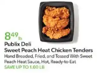Publix Publix deli sweet peach heat chicken tenders offer