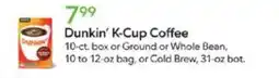 Publix Dunkin k cup coffee offer