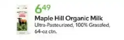 Publix Maple hill organic milk offer