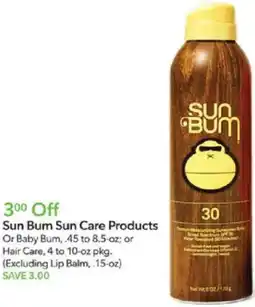 Publix Sun bum sun care products offer