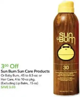 Publix Sun bum sun care products offer