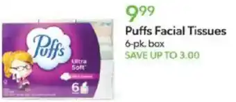 Publix Puffs facial tissues offer