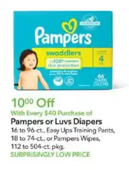 Publix Pampers or luvs diapers offer