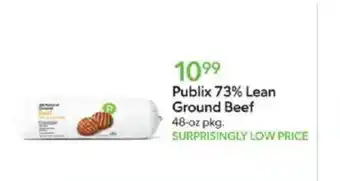 Publix Publix 73% lean ground beef offer