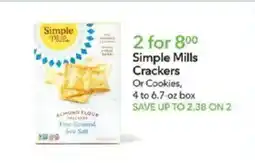 Publix Simple Mills Crackers offer