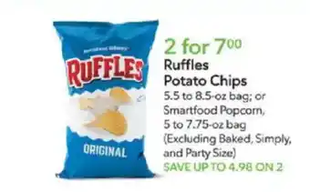Publix Ruffles potato chips offer