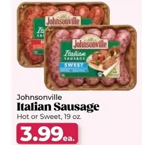 Roche Bros Johnsonville italian sausage offer