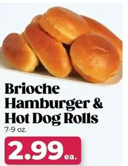 Roche Bros Brioche hamburger & hot dog rolls offer