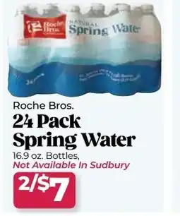 Roche Bros 24 pack spring water offer