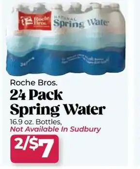 Roche Bros 24 pack spring water offer