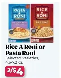 Roche Bros Rice a roni or pasta roni offer