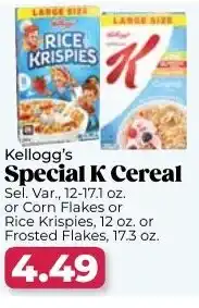 Roche Bros Kellogg's special k cereal offer